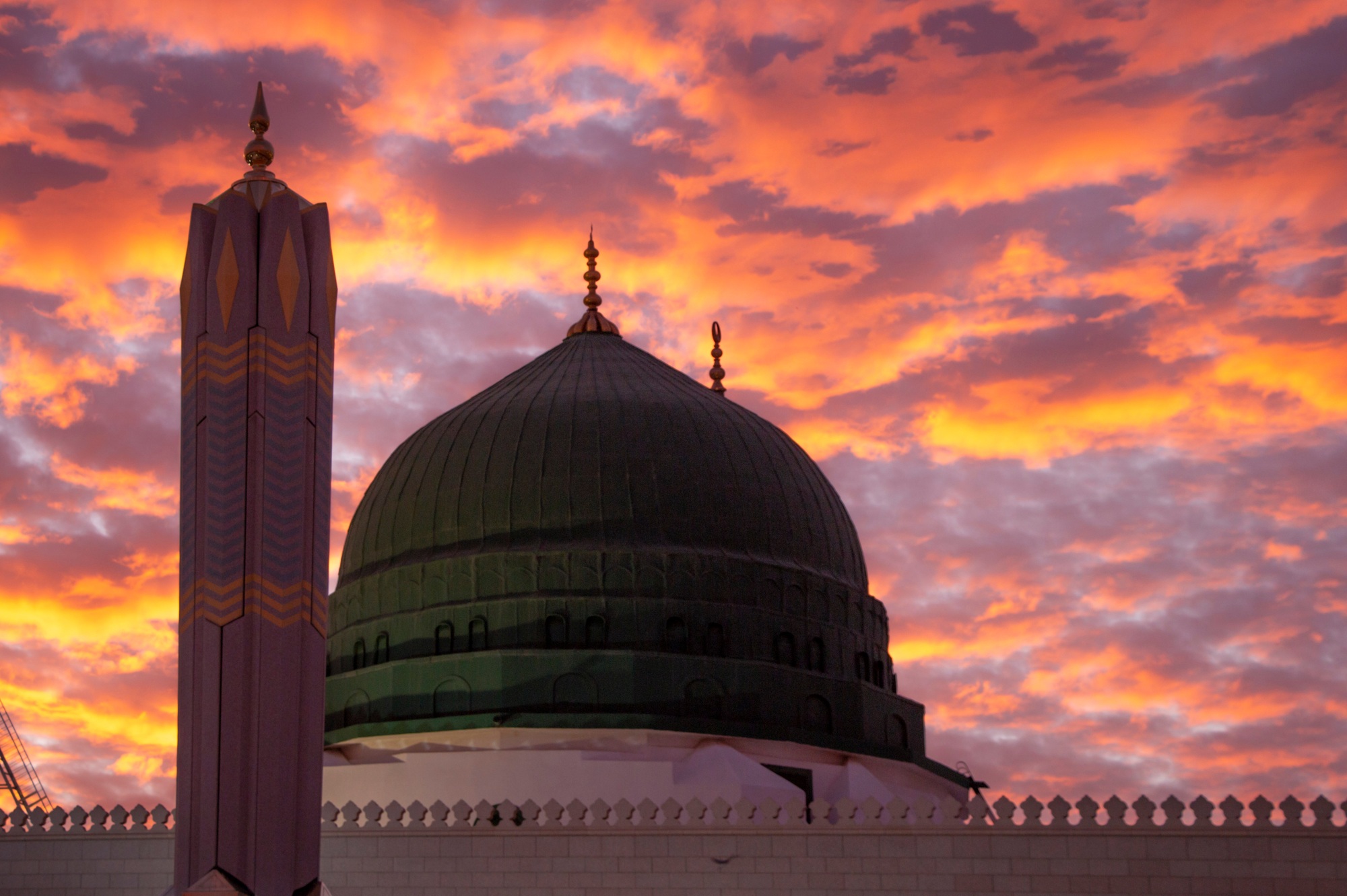 Green Dome - Prophet Mohammed Mosque , Al Masjid an Nabawi - Medina / Saudi Arabia